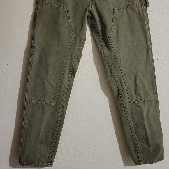 John Galt Brandy Melville Olive Green Utility Carpenter Pants Women’s Small - Picture 3 of 7